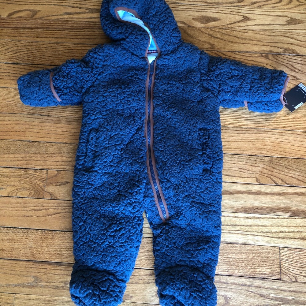 Ben Sherman baby Sherpa snowsuit 6/9 month *NEW